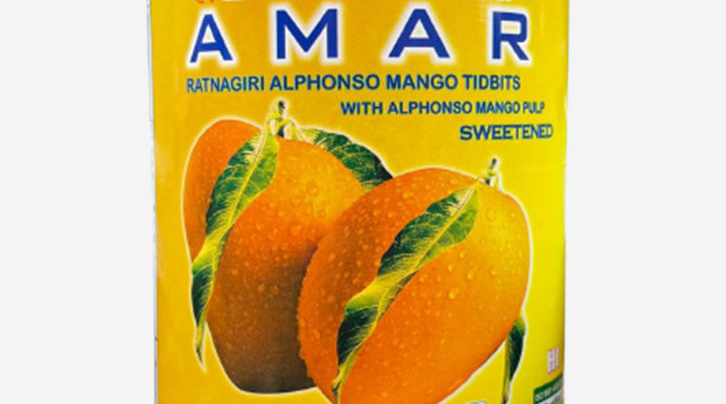 Desai Bandhu Ambewale - Alphonso Mango Tidbites with Alphonso Mango Pulp Sweetened (850 gms)